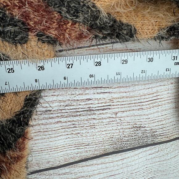 Show Me Your MuMu Fatima Turtleneck Sweater Womens M Cheetah Fever Knit Brown - Picture 11 of 13